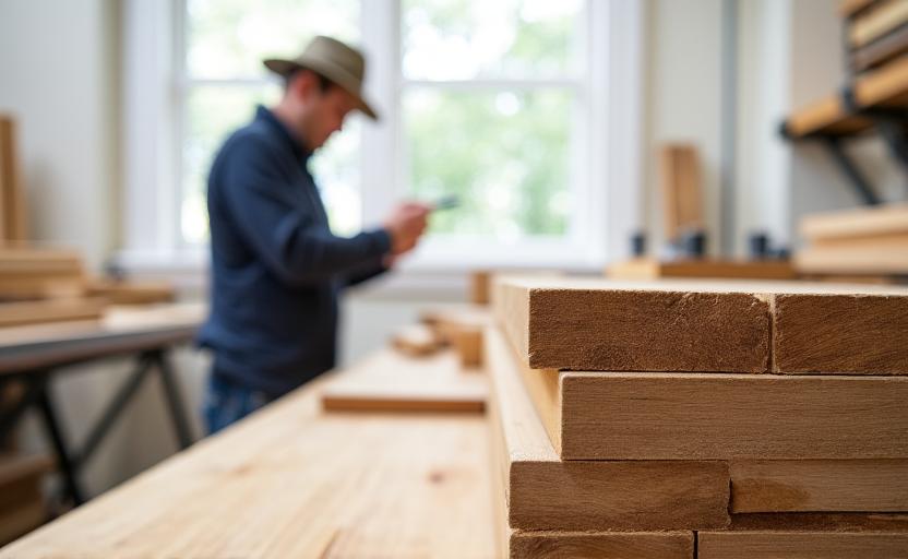 Laboratorio artigianale con legno naturale certificato